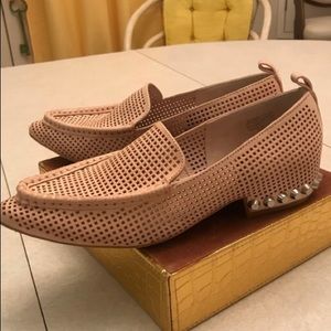 Jeffrey Campbell perforated leather flats
